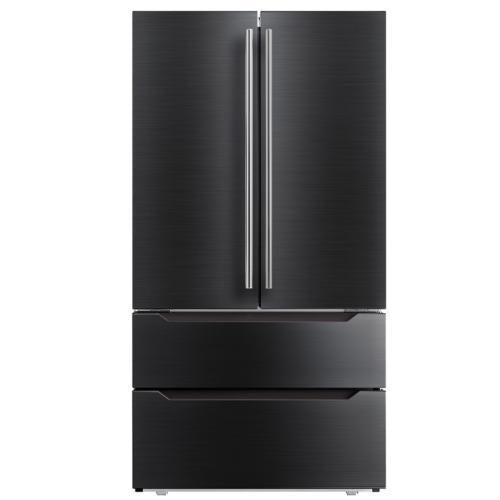 Midea MRQ23B4ABS 22.5 Cu. Ft. Counter-Depth 4-Door Refrigerator