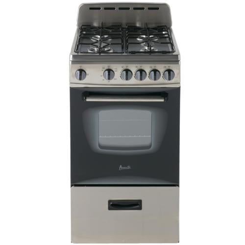 Avanti GR2013CSS 20 Inch Freestanding Gas Range