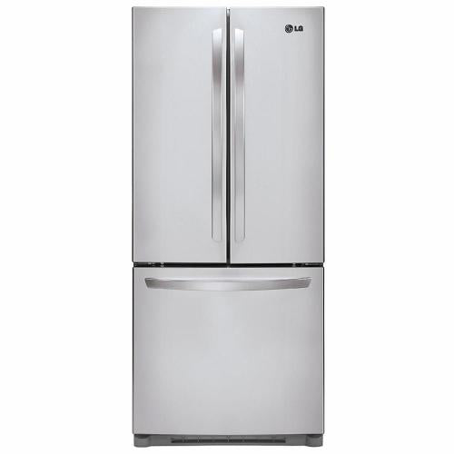 LG LFC20770ST 19.7 cu. ft. French Door Refrigerator with LED Interior Lighting, Hidden Hinges, Multi-Air Cooling System, Humidity Control Crispers and Glide-N-Serve Pantry Drawer: Stainless Steel