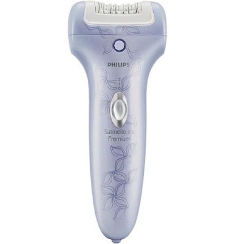 Norelco HP6517/00 Satinelle Ice Premium Epilator Cordless With Click-On Ice