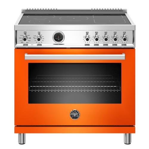 Bertazzoni PROF365INSART Professional Series 36 Inch Freestanding Induction Range with 5 Element Burners