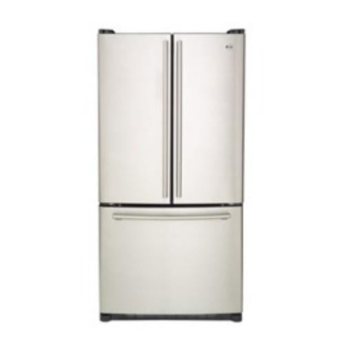 LG LFC20740SW 19.7 cu. ft. Freestanding French Door Refrigerator with 4 Spill-Protector Glass Shelves, CustomCube Ice Maker, IcePlus Accelerated Freezing and Digital Controls: Smooth White