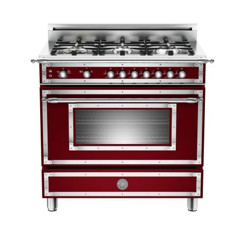 Bertazzoni HER366GASVI Heritage Series 36 Inch Freestanding All Gas Range with Natural Gas
