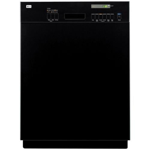 LG LDS5811BB Full Console Dishwasher with 6 Wash Cycles & Semi-Integrated Electronic Control Panel: Black