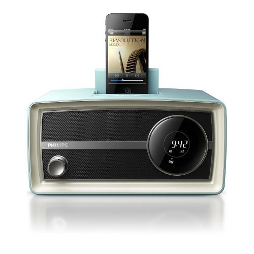 Philips ORD2100B/37 Original Radio Mini Blue Dock For Ipod/Iphone