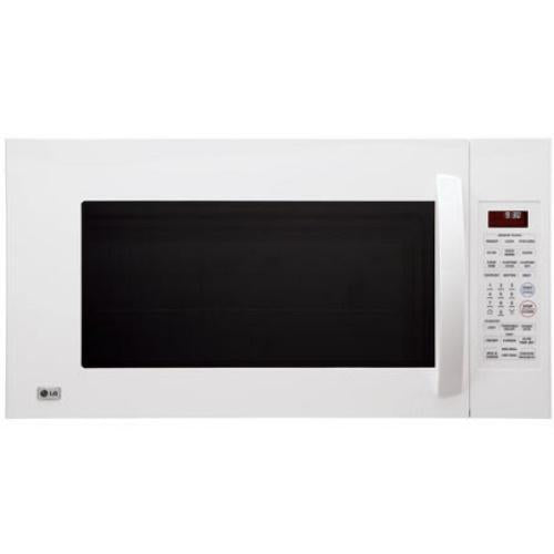 LG LMV2083SW 2.0 cu. ft. Over-the-Range Microwave Oven with 300 CFM Ventilation System, 1100 Cooking Watts, 10 Power Levels, Sensor Cook and Sensor Reheat: White