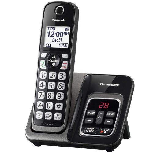 Panasonic KXTGD530M Black Expandable Cordless Phone