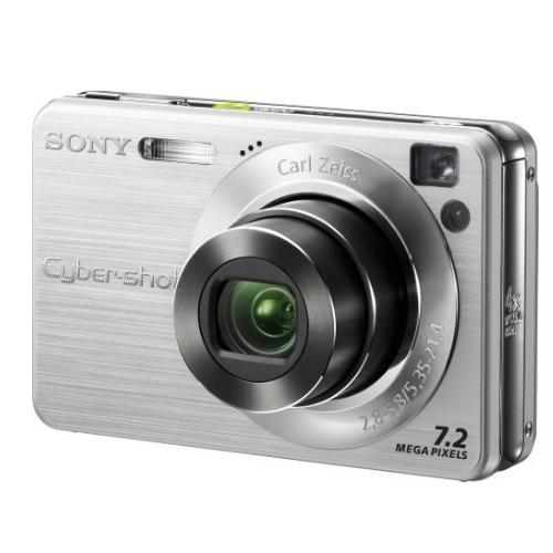 Sony DSCW120 Cyber-shot® Digital Still Camera; Silver