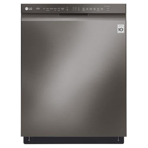 LG LDF5545BD 24 Inch Full Console Built-In Dishwasher with 15 Place Setting Capacity, 9 Wash Cycles, 48 dBA ,Dual Control™ Cycle, EasyRack™ Plus System, NeveRust™ Stainless Steel, LoDecibel™ Operation and ENERGY STAR® Rated: Black Stainless Steel