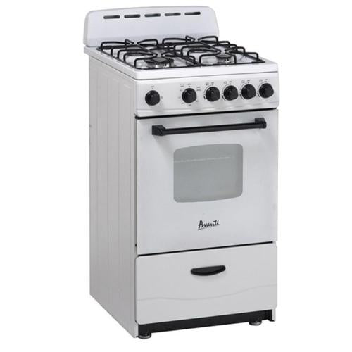 Avanti GR2011CW 2.1 Cu. Ft. Oven Capacity, 20-Inch Gas Range