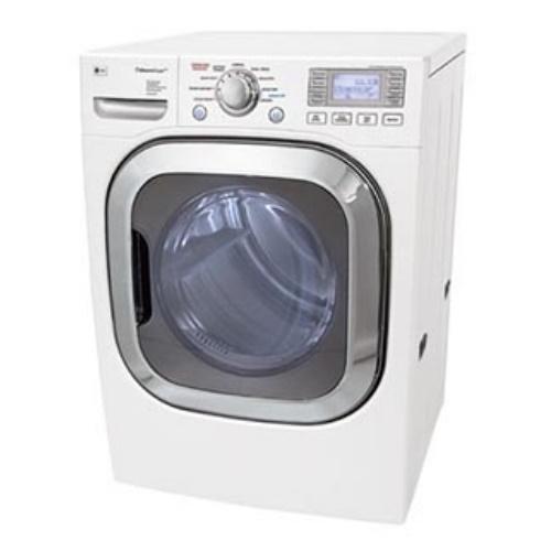 LG DLGX3002W 27 Inch Front-Load Gas Dryer with 7.4 cu. ft. Capacity, 9 Drying Programs, 5 Temperature Levels, SteamFresh and SteamSanitary Cycle: White