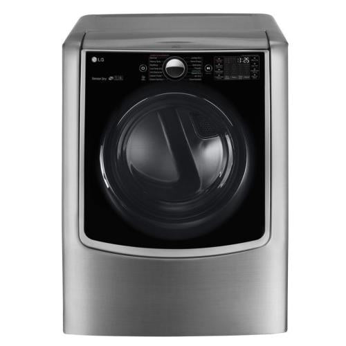 LG DLEX9000V 29 Inch Electric Smart Dryer with 9.0 cu. ft. Capacity, TurboSteam™, SteamSanitary™, FlowSense™, Smart ThinQ®, SmartDiagnosis™, 14 Dry Cycles, Anti-Bacterial, Wrinkle Care, and Sensor Dry