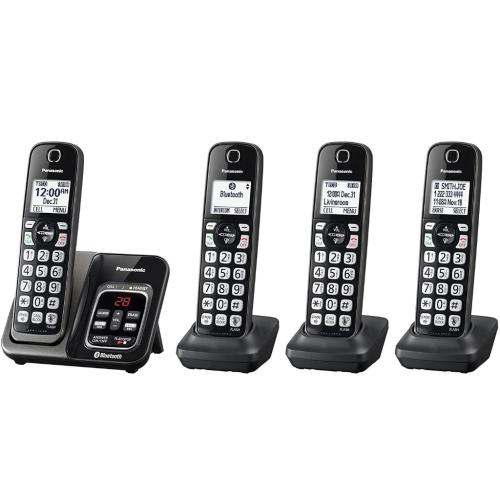 Panasonic KXTG744SK1 Dect 6.0 Link2Cell Bluetooth Cordless Phone