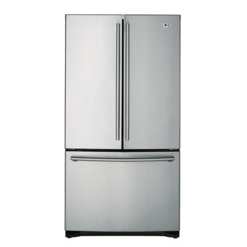 LG LFC25760ST 25 Cu. Ft. French Door Refrigerator with Glide N' Serve Drawer & Internal LED Touch Pad Digital Temperature Controls: Stainless Steel