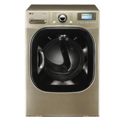 LG DLGX3886C 27 Inch Gas Dryer with 7.4 cu. ft. Capacity, 14 Drying Cycles, 5 Temperature Levels, SensorDry System, Color LCD Controls, SteamFresh and SteamSanitary Cycle: Chardonnay