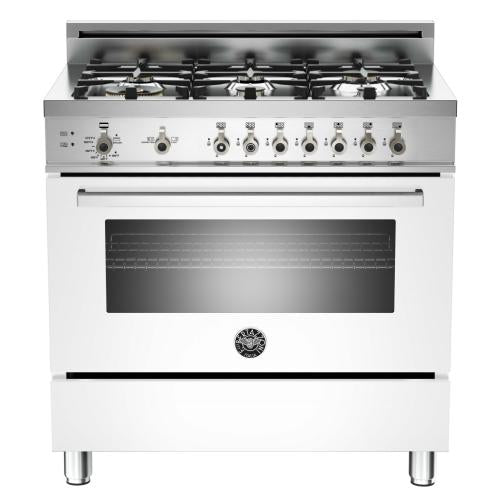 Bertazzoni PRO366GASBI Professional Series 36 Inch Freestanding All Gas Range with Natural Gas