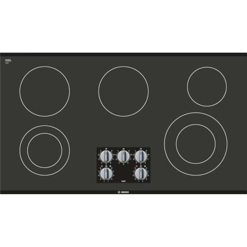 Bosch NEM5666UC/01 500 Series Electric Cooktop 36'' Black, Surface Mount Without Frame