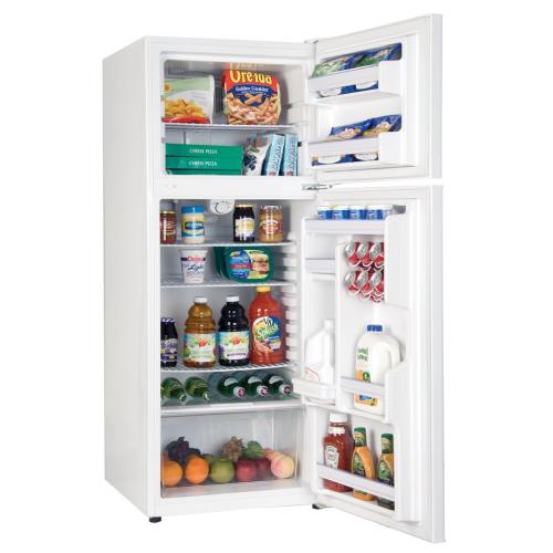 Haier HRF12WNDWW 12.2-Cubic Foot Refrigerator-Freezer, White