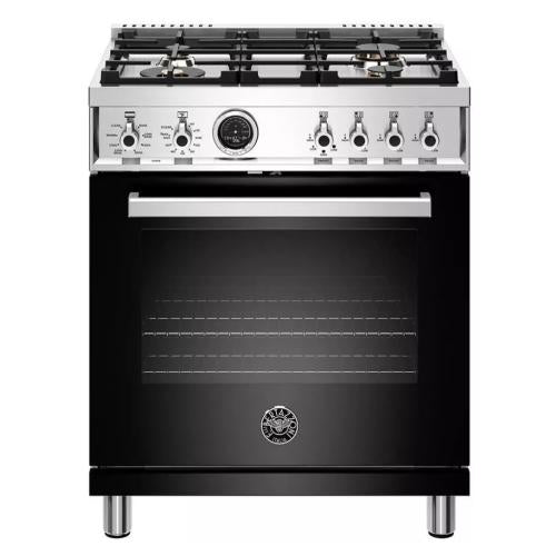 Bertazzoni PROF304DFSNET Professional Series 30 Inch Freestanding Dual Fuel Range with 4 Sealed Burners