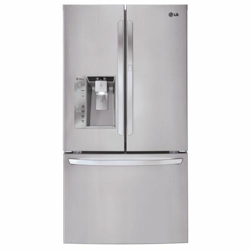 LG LFXS32766S 36 Inch French Door Refrigerator with Door-in-Door®, Dual Evaporators, Linear Compressor, Tall Dispenser®, Air and Water Filtration, SpillProtector™ Shelves, Humidity-Controlled Crispers, ENERGY STAR® and 31.5 cu. ft. Capacity