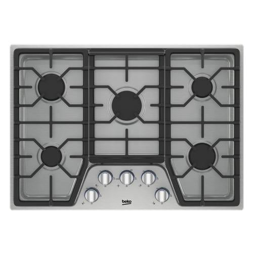 Beko 7751688336 30" Built-In Gas Cooktop with 5 Burners - BCTG30500SS