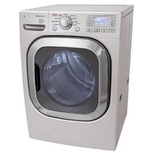 LG DLEX3001P 27 Inch Front-Load Electric Dryer with 7.4 cu. ft. Capacity, 9 Drying Programs, SteamFresh and SteamSanitary Cycle: Pure Silver