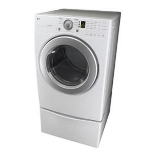 LG DLG2241W 27 Inch Gas Dryer with 7.3 cu. ft. Capacity, 7 Drying Programs, 7 Program Options, Sensor Dry System, Wrinkle Care Option, LoDecibel Quiet Operation and Intelligent LED Electronic Controls