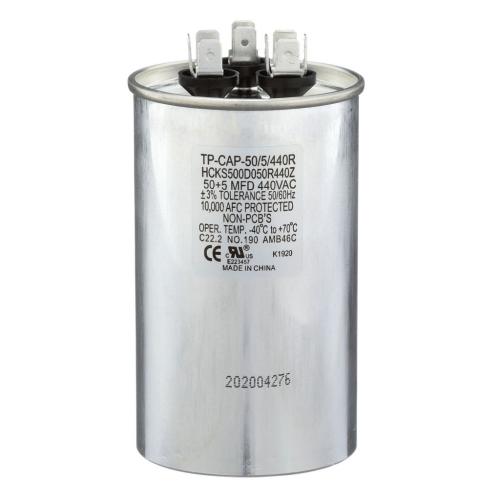 Tradepro 50+5 Mfd 440 Volt Round Run Ca - TP-CAP-50/5/440R