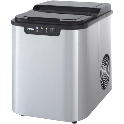Danby DIM2500SSDB Portable Ice Maker, Stainless Steel 2.00 Lbs