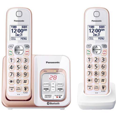 Panasonic KXTGD562G Link2Cell Bluetooth Cordless Phone (2 Handsets)
