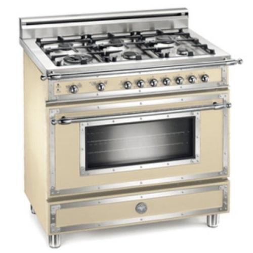 Bertazzoni H366GGVCRFR Heritage Series 36 Inch Traditional-Style Gas Range with 6 Sealed Burners