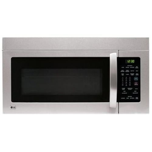 LG LMV1680ST 1.6 cu. ft. Over-the-Range Microwave Oven with 300 CFM Ventilation System, 1000 Cooking Watts, 10 Power Levels, Auto/Rapid Defrost and Auto Reheat: Stainless Steel