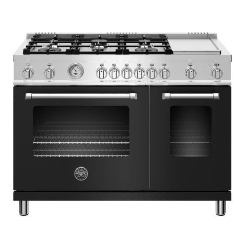 Bertazzoni MAST486GGASNEE Master Series 48 Inch Freestanding All Gas Range with Natural Gas