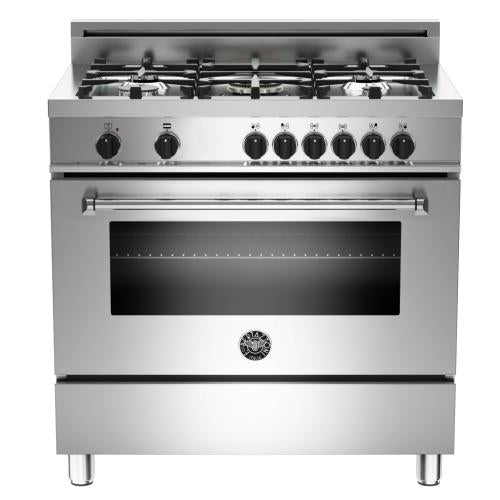 Bertazzoni MAS365DFMXE Master Series 36 Inch Freestanding Dual Fuel Range with Natural Gas