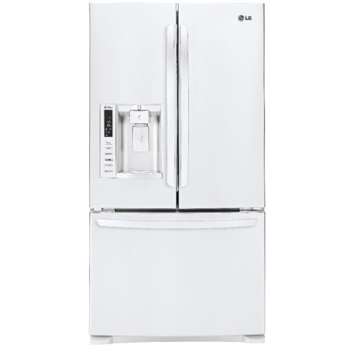 LG LFX28968SW 36 Inch French Door Refrigerator with Slim SpacePlus® Ice System, SpillProof™ Glass Shelving, Linear Compressor, Air and Water Filters, Humidity Controlled Crisper Drawers, Gallon Door Storage, ENERGY STAR®, 26.8 cu. ft. Capacity