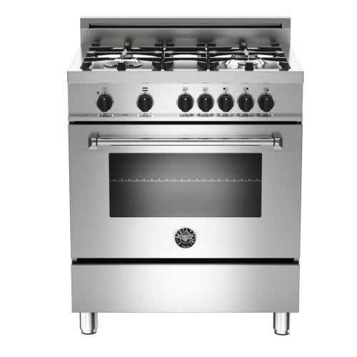 Bertazzoni MAS304DFMXE Master Series 30 Inch Freestanding Dual Fuel Range with Natural Gas