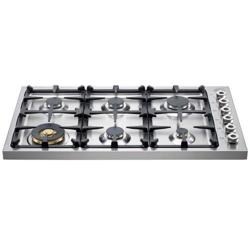 Bertazzoni DB36600X Professional Series 36 Inch Gas Cooktop with 6 Sealed Burners