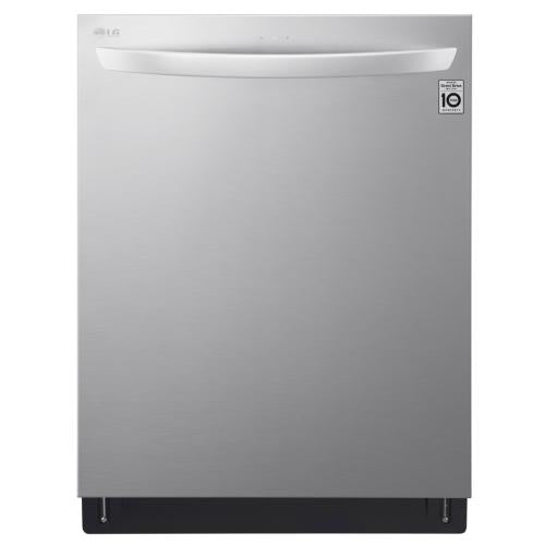 LG LDT7808ST 24 Inch Fully Integrated Smart Dishwasher with 15 Place Settings, 10 Wash Cycles with 3rd Rack, TrueSteam®, 42 dB LoDecibel™ Operation, EasyRack™ Plus, Tub Light, Smooth Gliding Racks and ENERGY STAR®: Stainless Steel