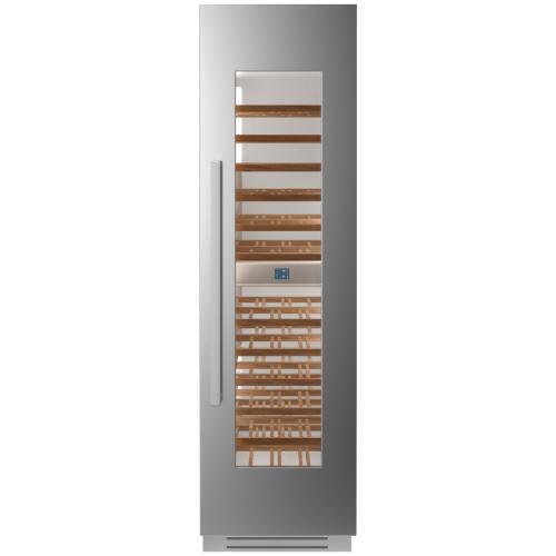 Bertazzoni REF24WCPIXR Professional Series 24 Inch Dual Zone Wine Cooler Column with 80 Bottle Capacity