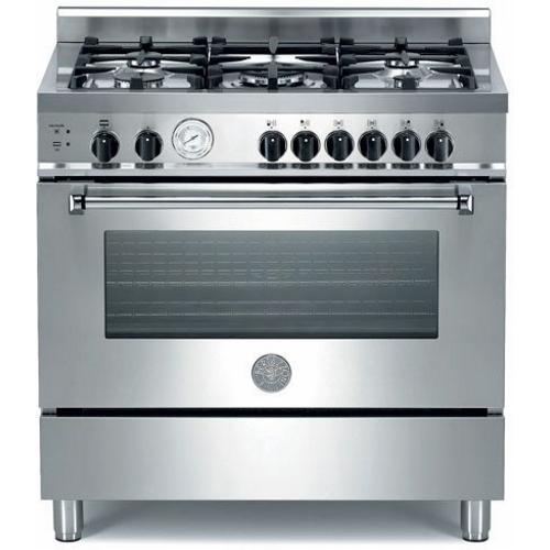 Bertazzoni A365GGVXS Master Series 36 Inch Deluxe Pro-Style Gas Range with 5 Sealed Burners