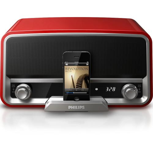 Philips ORD7100R/37 Original Radio Chili Red Dock For Ipod/Iphone