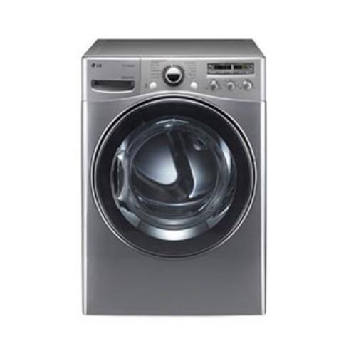 LG DLEX3550V 27 Inch Electric Dryer with 7.4 cu. ft. Capacity, 12 Dry Programs, SteamFresh/SteamSanitary Cycles, 10 Options, ReduceStatic Option and Sensor Dry: Graphite Steel