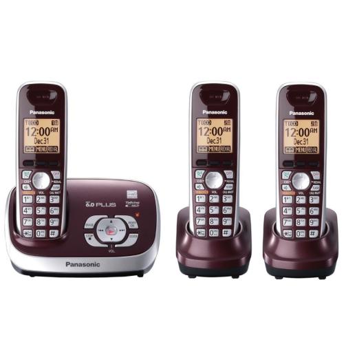 Panasonic KXTG6573R Expandable Digital Cordless Answering System