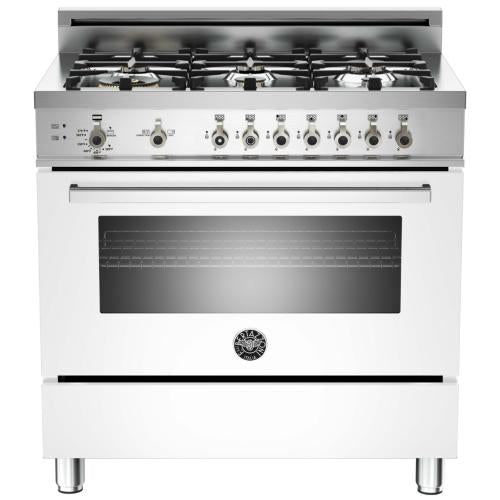 Bertazzoni PRO366GASBI/01 Professional Series 36 Inch Pro-Style Gas Range with 4.4 cu. ft. Convection Oven