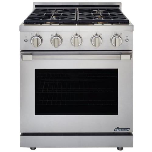 Dacor HGPR30S/NG 30 Inch Stainless Steel Natural Gas Range - Professional