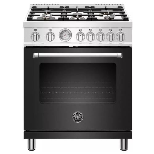 Bertazzoni MAST305DFMNEE Master Series 30 Inch Freestanding Dual-Fuel Range with 5 MonoBloc Aluminium Burners