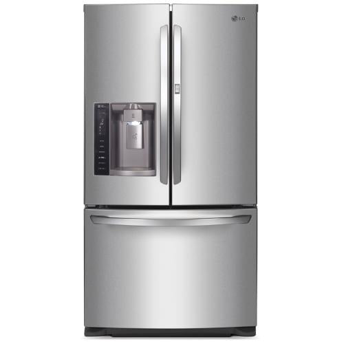 LG LFXS27566S 36 Inch French Door Refrigerator with Door-in-Door™, Slim SpacePlus® Ice System, Smart Cooling System, IcePlus™ Accelerated Freezing, Tall Ice & Water Dispenser, Glide N' Serve™ Crisper Drawers and SpillProtector™ Glass Shelves
