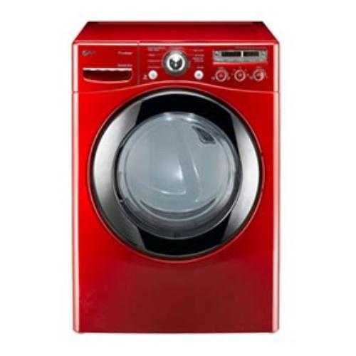 LG DLEX2450R 27 Inch Front-Load Electric Dryer with 7.3 cu. ft. Capacity, 9 Dry Programs, SteamFresh Cycle, 10 Options, ReduceStatic/EasyIron Options, Sensor Dry and Dual LED Display