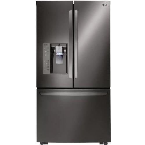 LG LFXS32736D 36 Inch French Door Refrigerator with Smart Cooling® Plus, Slim SpacePlus® Ice System, SpillProtector™ Glass Shelving, Gallon Door Storage, Glide N' Access® Shelf, SmartPull™ Freezer Handle, Glide N' Serve™ Drawer and Air and Water Filters