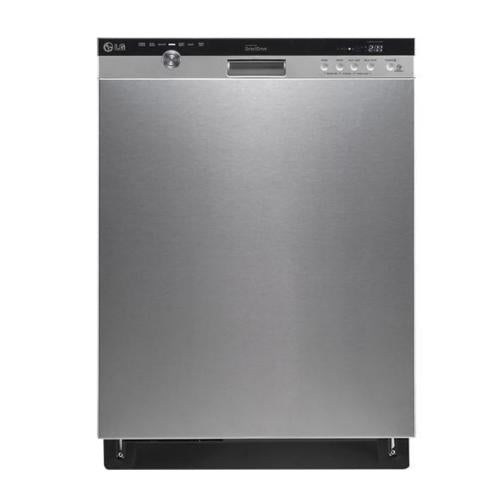 LG LDS5560ST Semi-Integrated Dishwasher with 14 Place Setting Capacity, Adjustable 3rd Rack, 7 Wash Cycles, Stainless Steel Interior, 48dB LoDecibel Operation, and Energy Star Qualified